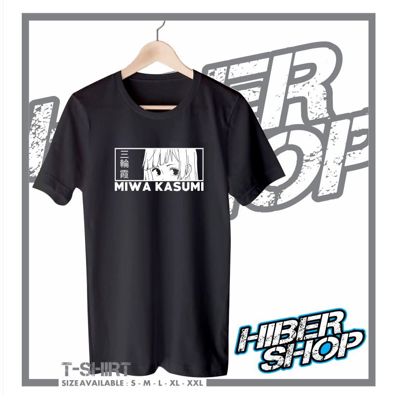 KAOS BAJU MIWA KASUMI MIWA KAZUMI JUJUTSU KAISEN KAOS ANIME MURAH - HIBER SHOP