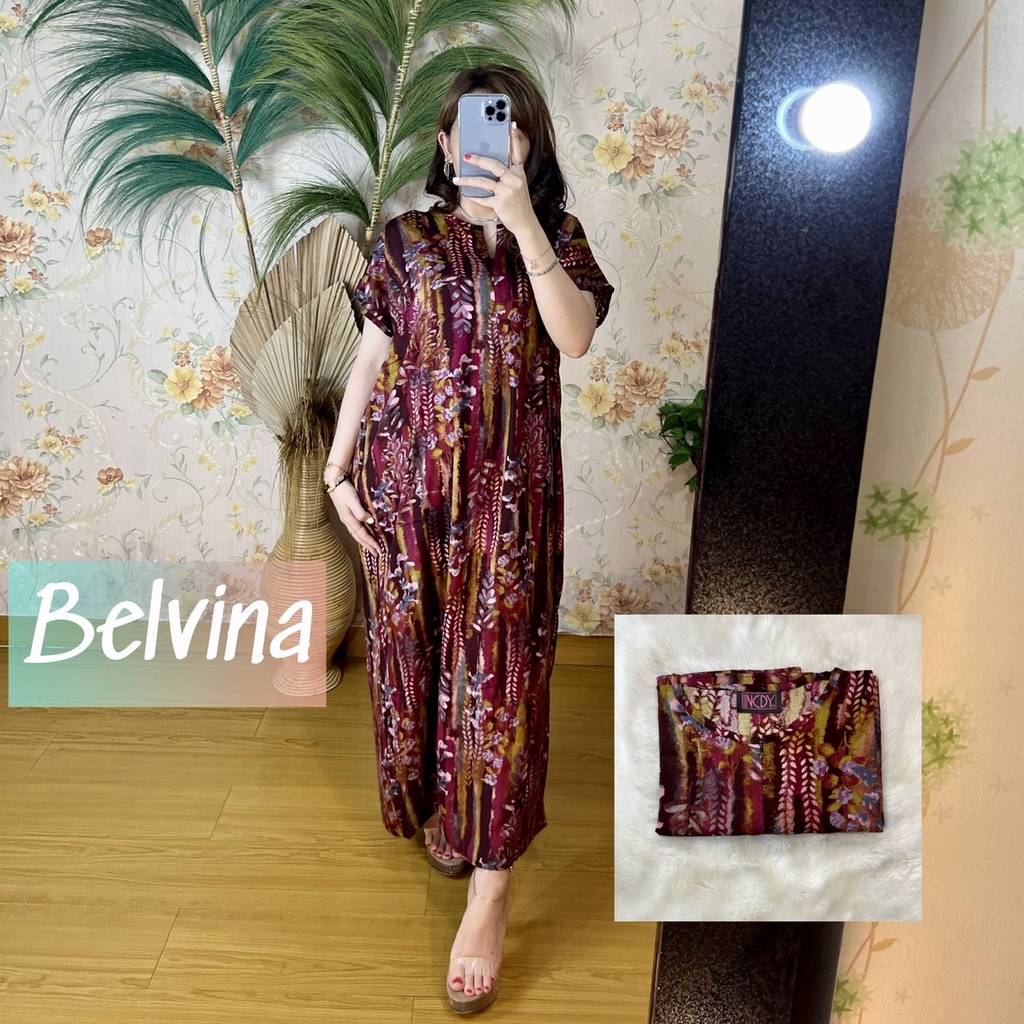 PART1 NCDY HOMEWEAR DASTER PANJANG SEMATA KAKI LD 130cm BUSUI FRIENDLY JUMBO-Belvina