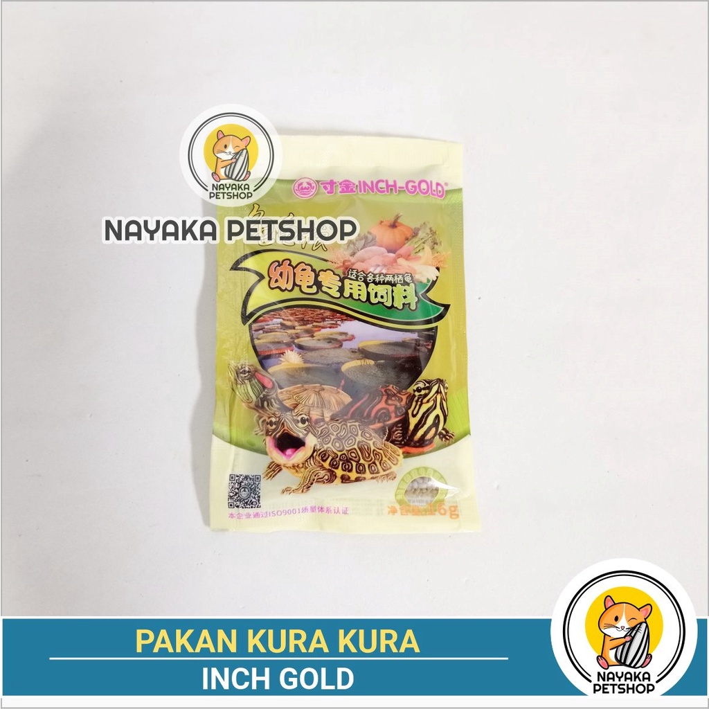 Inch Gold 16 gr Pakan Kura Kura Murah Stick Reptil Pelet Amfibi Makanan KuraKura Brazil Murah