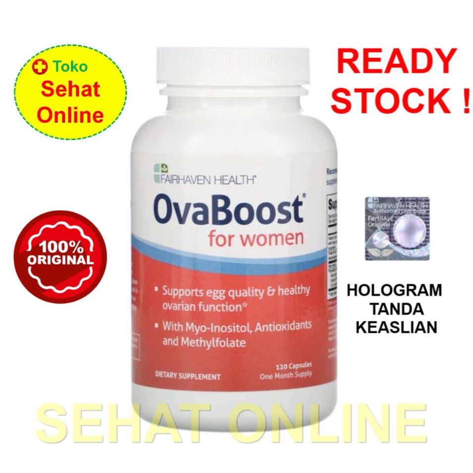 Fairhaven Health Ovaboost - 120 Kapsul untuk kualitas sel telur wanita