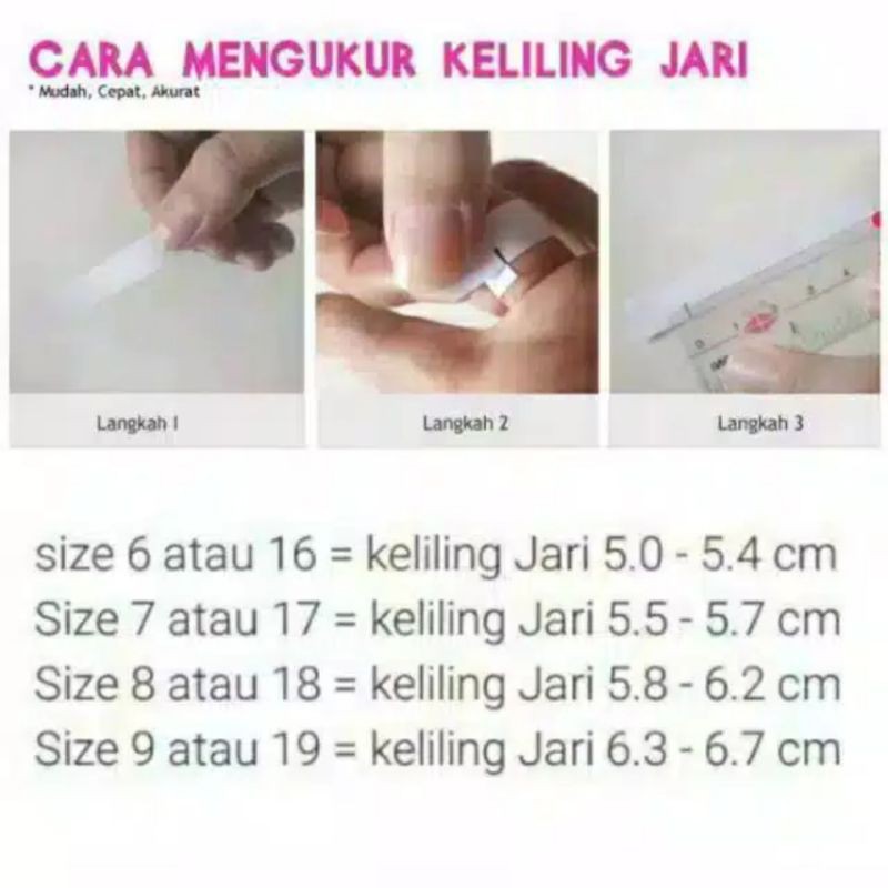 Cincin Emas / Putih Permata (Mewah dan Murah)