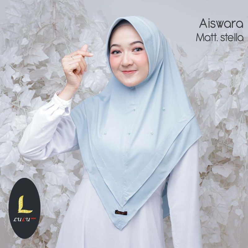 Lulu Hijab Instan Aiswara / Hijab lulu bergo dengan manik lucu