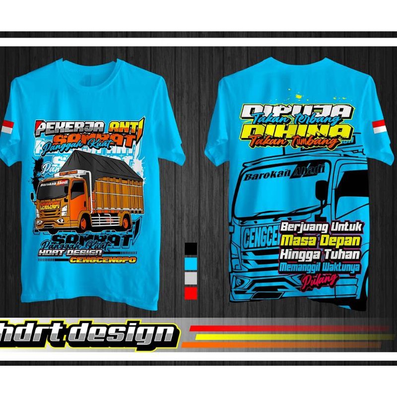 kaos Truk kaos trek kaos truck kaos pekerja anti prei