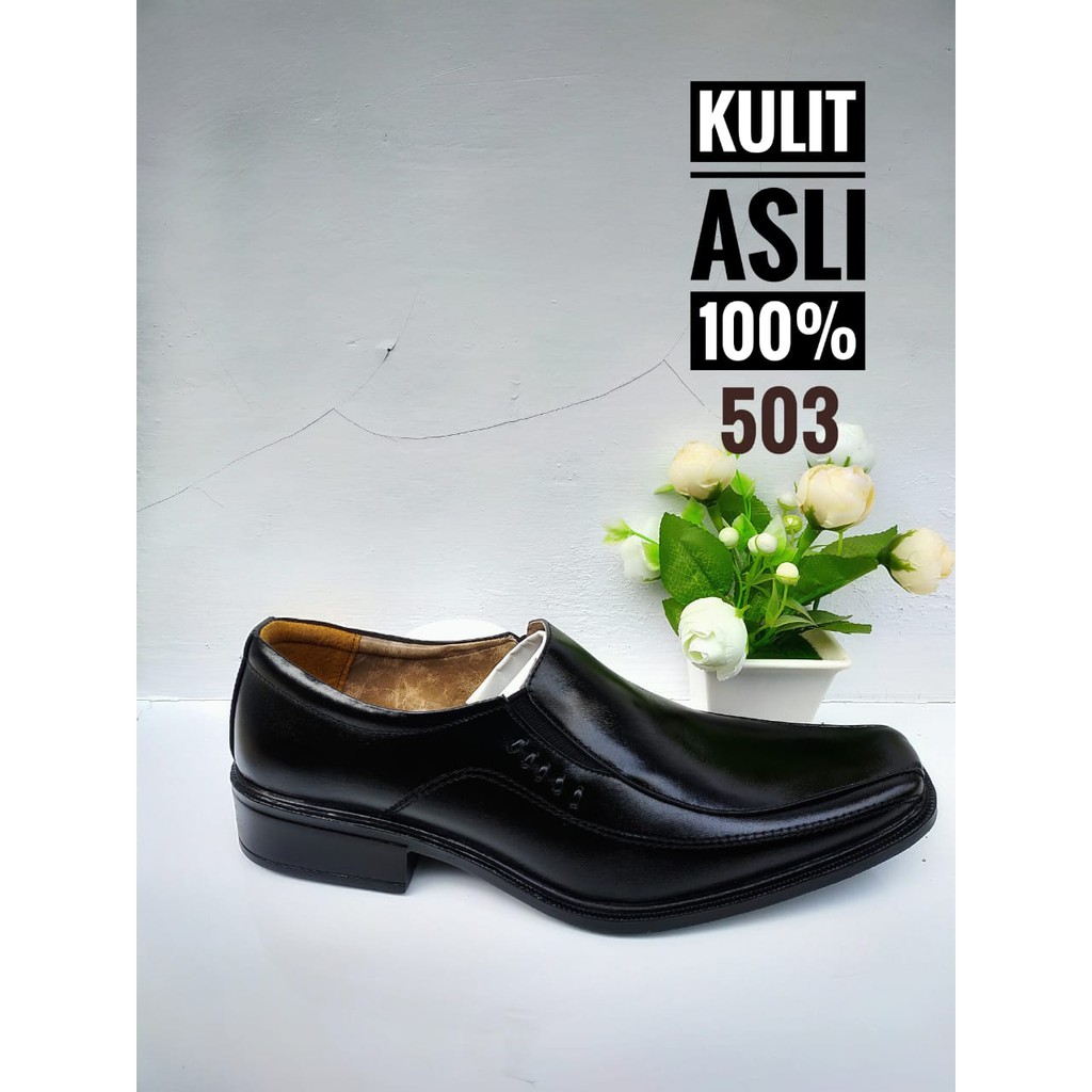 SEPATU PANTOFEL KULIT PRIA SEPATU KULIT DEVANO EXLASO  PRIA SEPATU KANTOR PANTOFEL FORMAL KULIT PRIA
