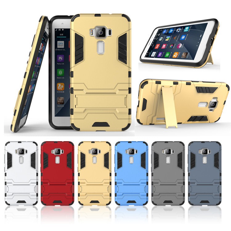 Xiaomi 6 Mi6 Robot Transformer Standing Case Armor Casing Iron Man - Biru