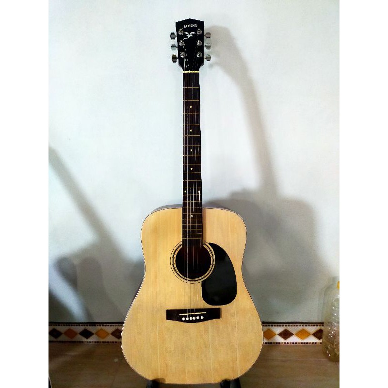 gitar akustik yamaha jumbo tanem besi rangka silang murah