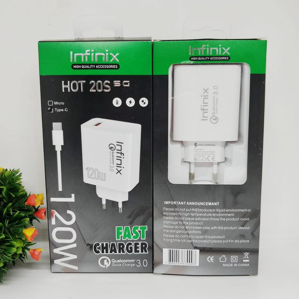 CHARGER  120W Ori 100% Infinix hot 20s fast charging PROMO SULTAN ROXY