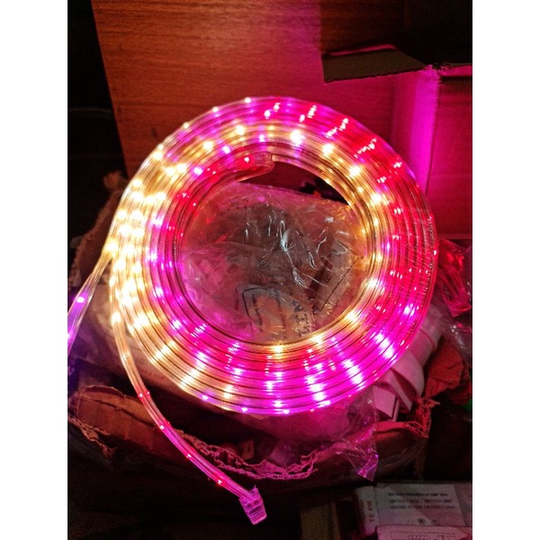 Lampu LED strip selang EVATECH warna warni 10y free adaptor 220v