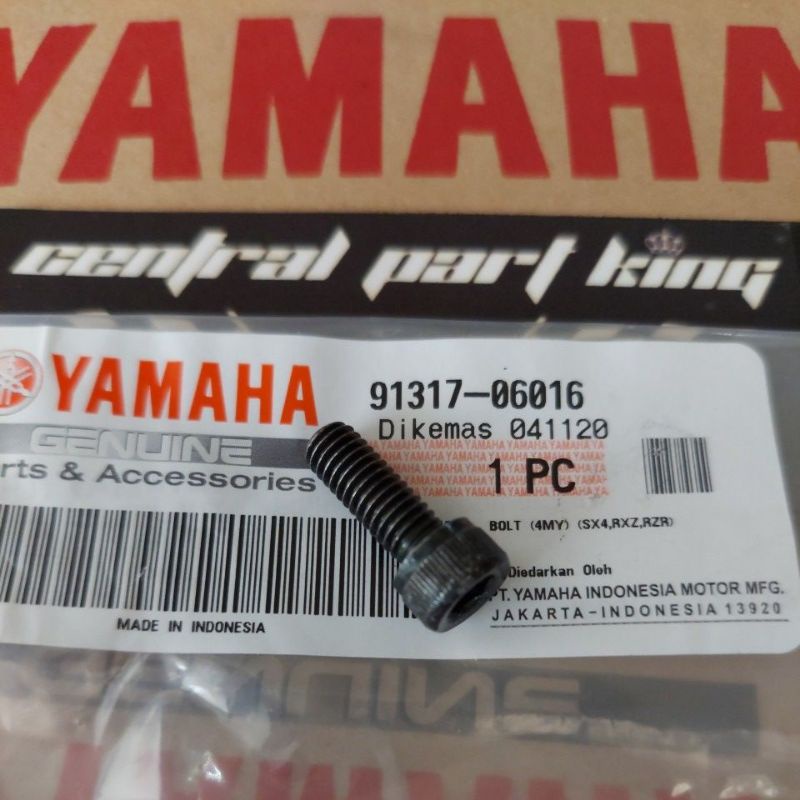 BAUT STANG JEPIT / BOLT HANDLEBAR RXZ,RZR ASLI ORI ORIGINAL YAMAHA 91317-06016