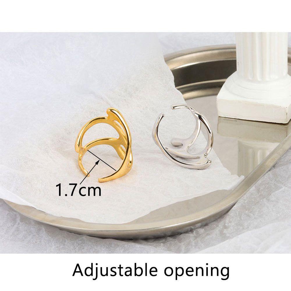 Lily Ring Trend Hollow Cabang Bukaan