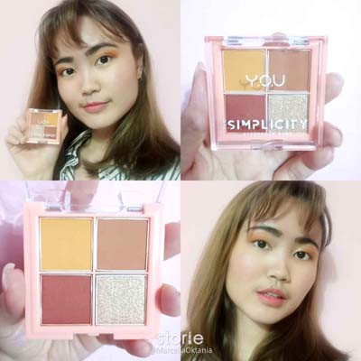 The Simplicity Eyeshadow Quad by YOU Makeups_Cerianti