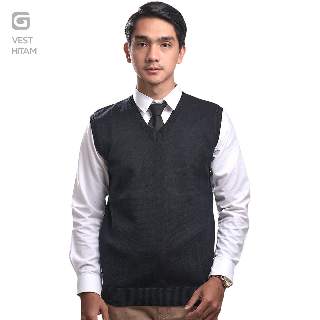 Gomuda Vest Rajut Pria Hitam Shopee Indonesia Gomuda Vest Rajut Pria Hitam Shopee Indonesia