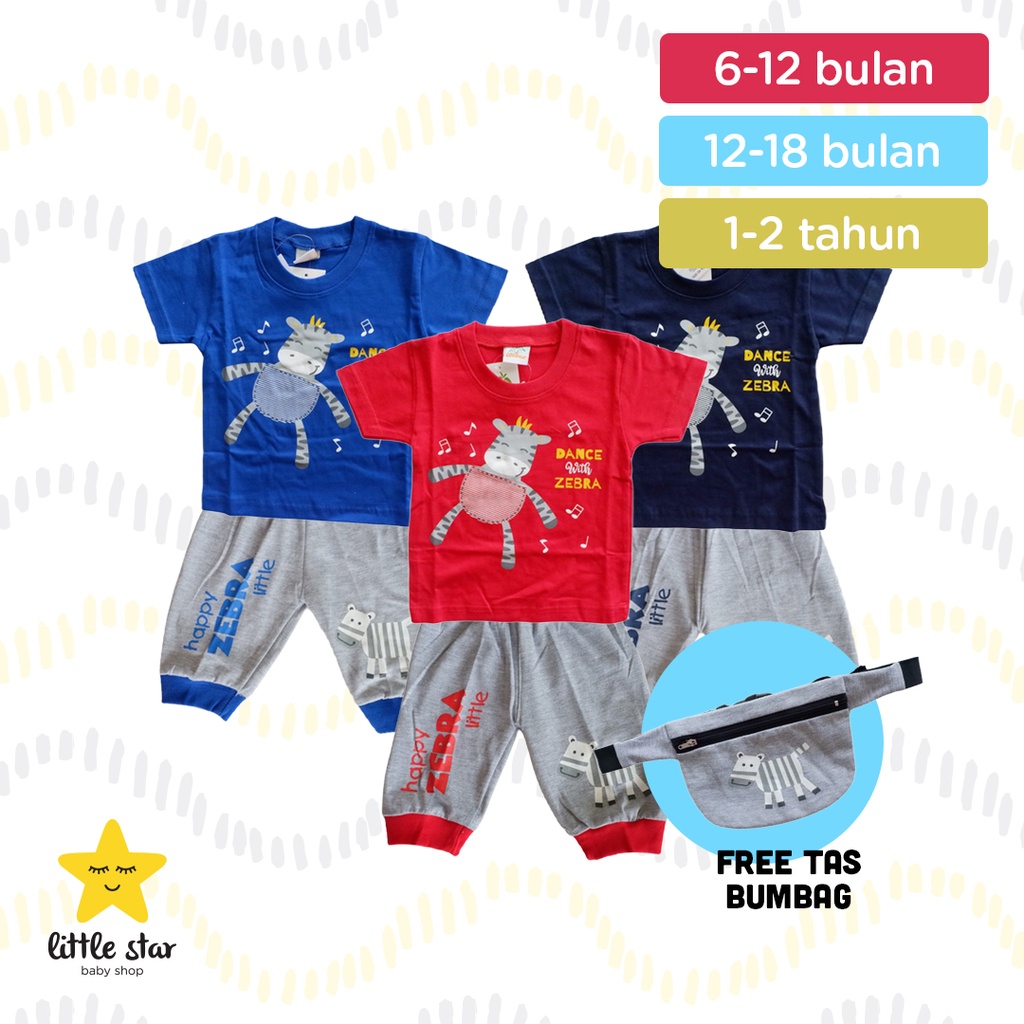 Coconut Setelan Anak Cowok | Set Baju Tas Anak Cowok