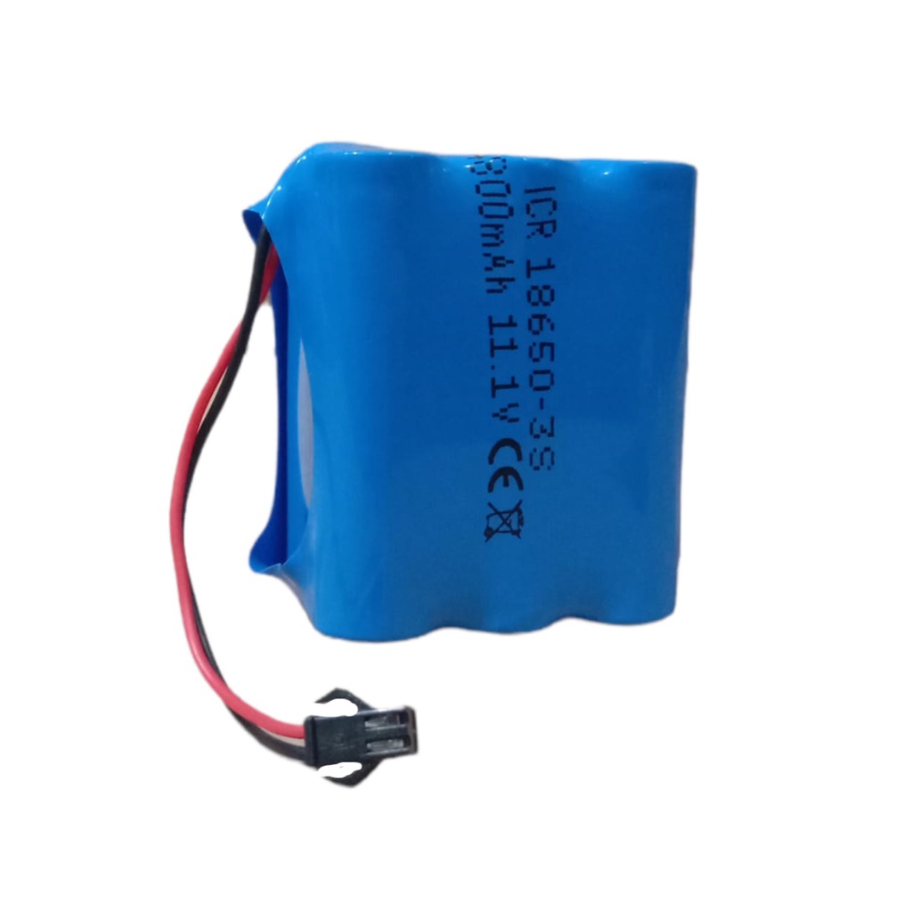 Baterai RC / Speaker Bluetooth / Elektronik Lainnya 6 X 18650-3S BMS 10A 4800mAh 11.1V Soket Hitam 2 Pin