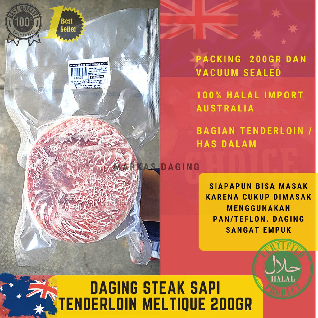 

DAGING STEAK TENDERLOIN MELTIQUE / STEAK ALA WAGYU / BBQ