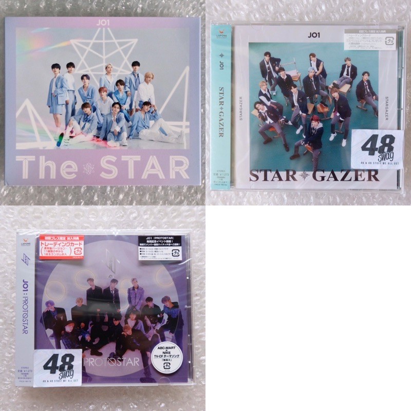 [PROMO] Album JO1 - THE STAR, single STARGAZER, & single PROTOSTAR Regular ver 3 set (CD ONLY)