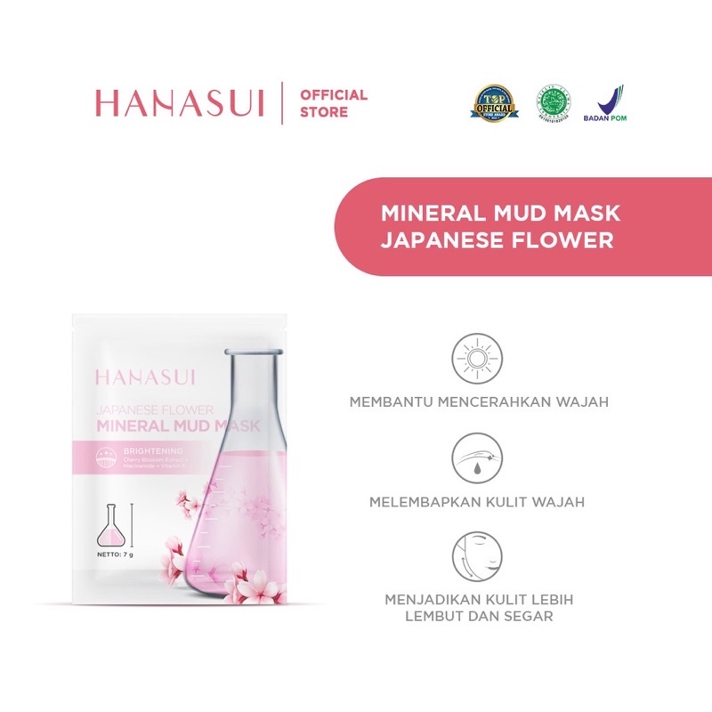 Hanasui Mineral Mud Mask Japanese Flower