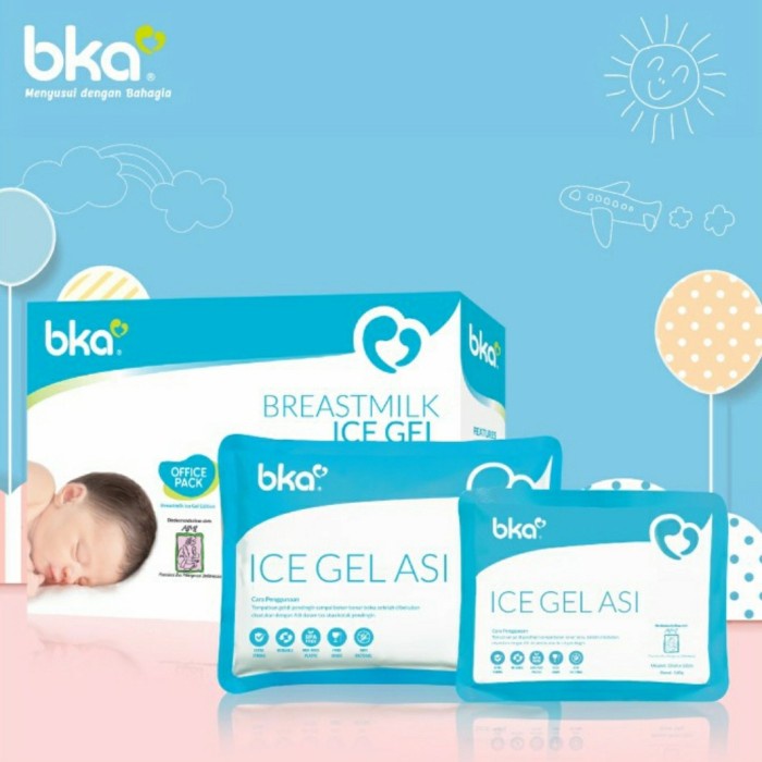 BKA Ice Gel Office Pack 2pcs Ice Pack Pendingin ASI Cooler Bag