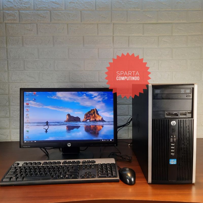 READY PAKETAN PC HP COMPAQ CORE I3 GEN 2 RAM 4GB HDD 500GB  LCD 20IN WIDE TERMURAH BERGARANSI