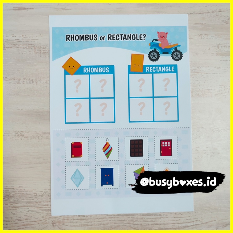 [busyboxes.id] Mainan Edukasi Aktivitas Menggunting dan Menempel TK / Worksheet Gunting Tempel