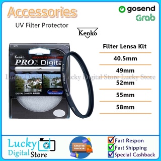 UV Protector Kenko Pro1 40.5mm 49mm 55mm 58mm Filter untuk lensa kit Canon Sony Fujifilm Nikon