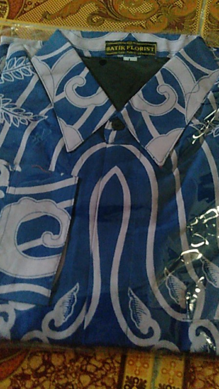 Kamandanu Blue #2 Kemeja Batik Pria Full Furing Bahan Katun Primisima