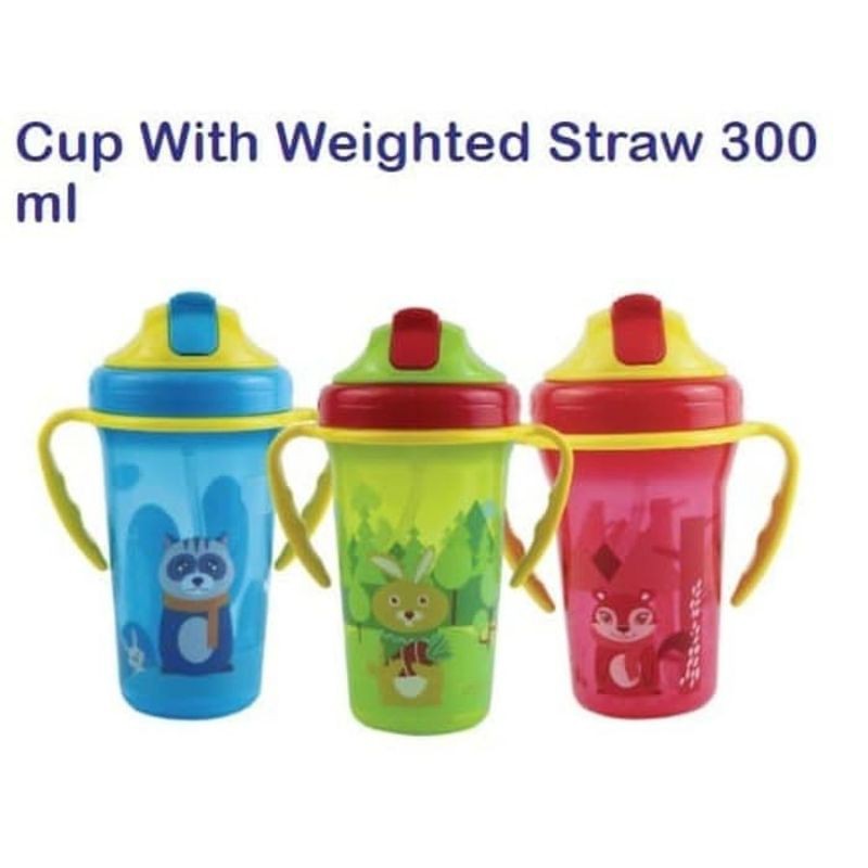 Botol Minum Sedotan Baby Safe JP020 / Baby safe Traning Cup With Straw JP020