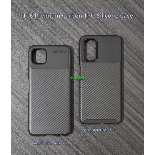 C116 Samsung A52 / A72 / A22 5G / A32 5G Carbon TPU Silicone Case Armor