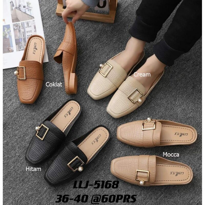 SANDAL SELOP WANITA / LINE T.X MUTIARA NEW