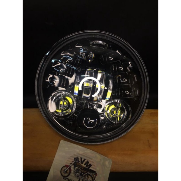 [𝐎𝐑𝐈𝐆𝐈𝐍𝐀𝐋] Lampu Daymaker 16 LED 5,75 Inch Senja Biru dan Putih, Daymaker Headlight Headlamp 5,75 in