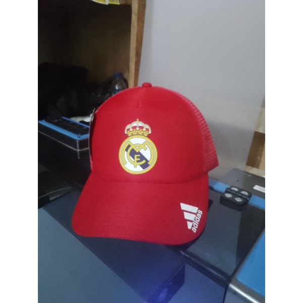 topi trucker logo real Madrid football