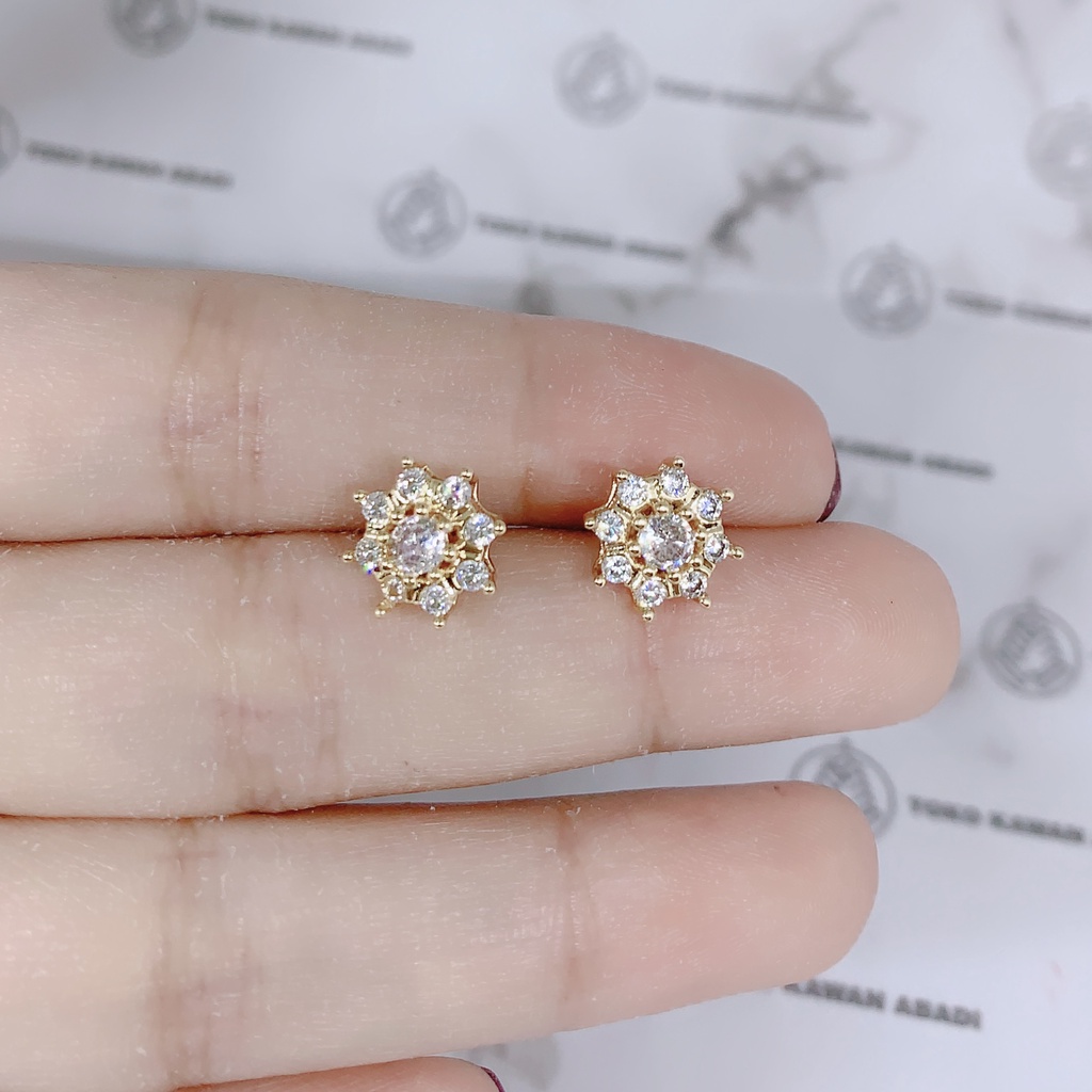 Anting Xuping Gold Perhiasan Fashion Wanita Model Bunga Mawar *18