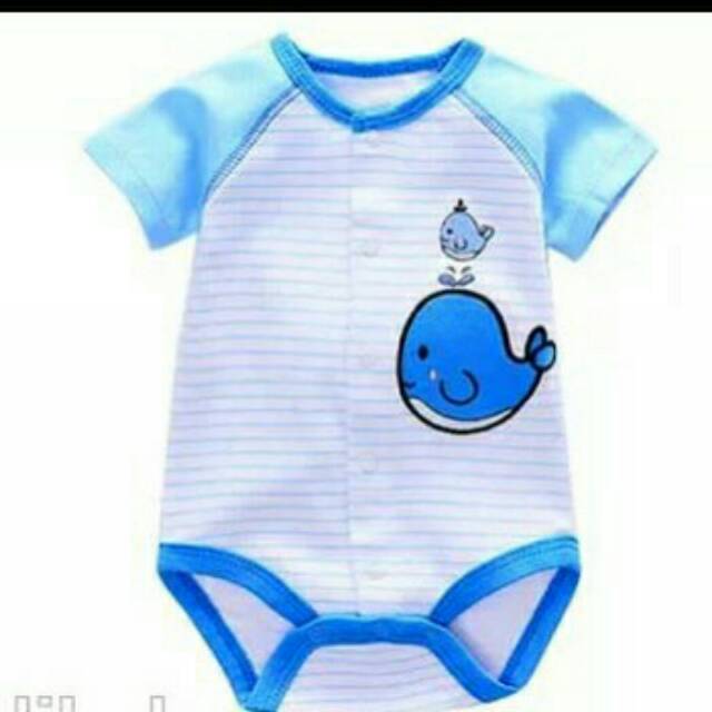 Romper Baby Paus Biru