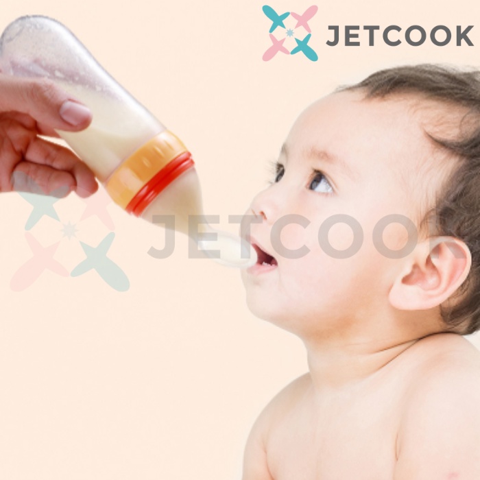 JetCook Sendok Botol Makan Bayi MPASI Botol Silicone Baby Feeding Spoon Head