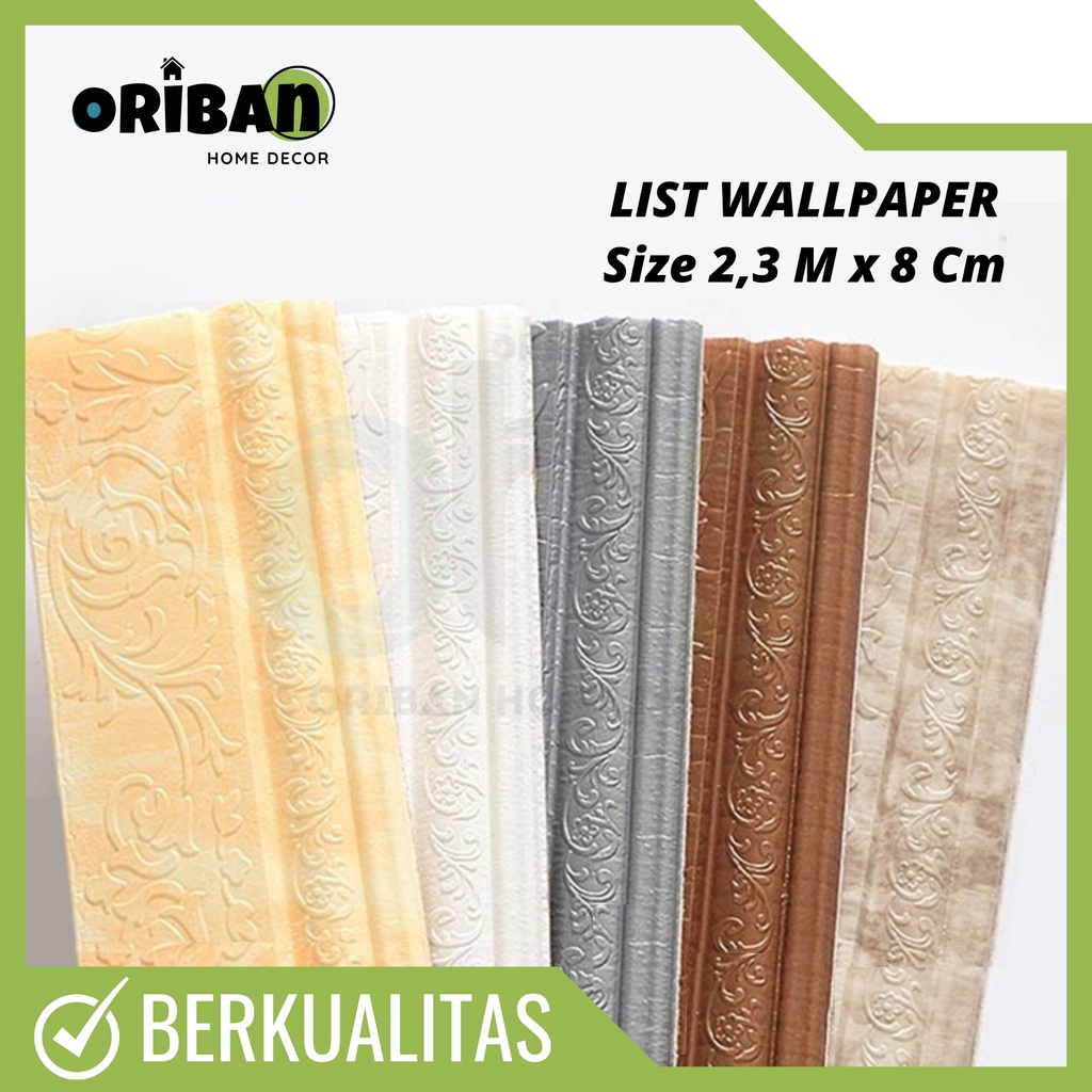Lis Wallpaper 3D Foam Wall Border Lis Wallpaper Dinding 3D Wallfoam 3D Timbul Tebal