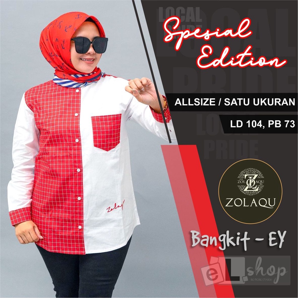 KEMEJA ZOLAQU ORI TERBARU 2024 ATASAN SEMI TUNIK ORIGINAL 100% PAKAIAN WANITA OUTFIT CLOTHING BAJU B