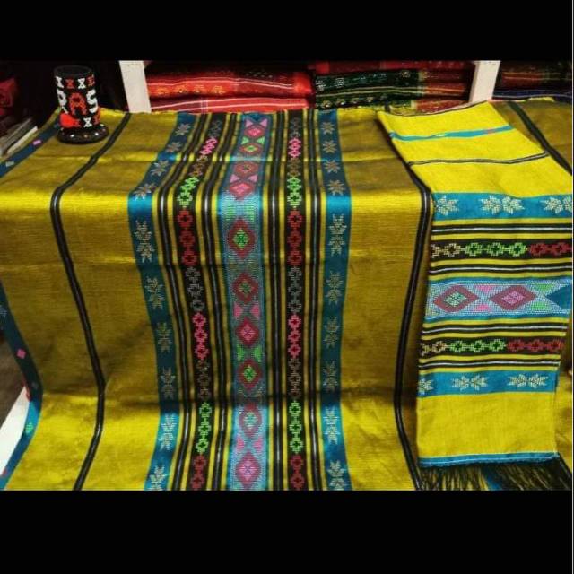 Songket prada semi sutra halus