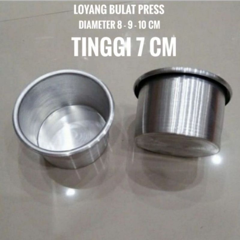 Loyang kue bulat mini / Loyang korean mini cake / Loyang cetakan bento cake Tinggi 7cm