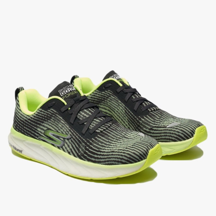 Skechers Go Run Forza 4 Black Lime. Sepatu Pria Original. 220208BKLM