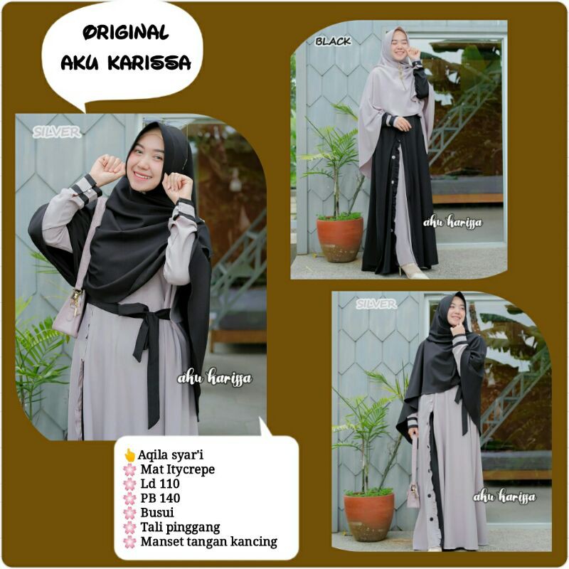GAMIS AQILA SET SYAR'I ORI AKU KARISSA