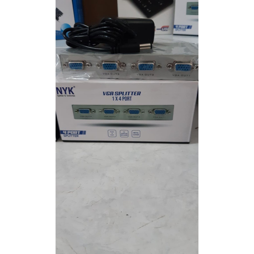 VGA SPLITTER 1-4 Port NYK Original