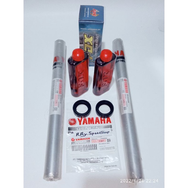 Paket As Shock depan + seal shock + oli shock (5TP) yamaha Jupiter Z lama / Vega R