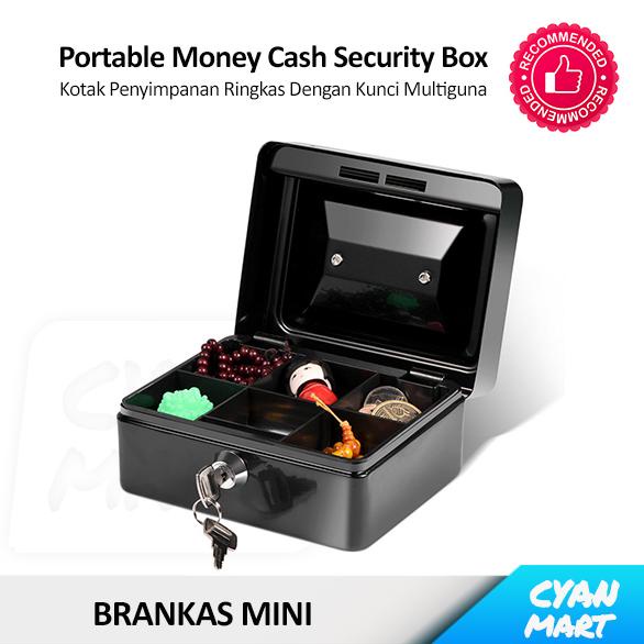 Brankas Mini Cash Drawer Safety Box Kotak Uang Laci Kasir Multiguna