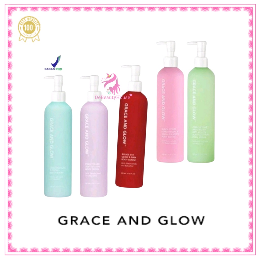 [BPOM] Grace and Glow Body Serum English Pear Freesia Black Opium Body Lotion \ Grace & Glow \ Grace