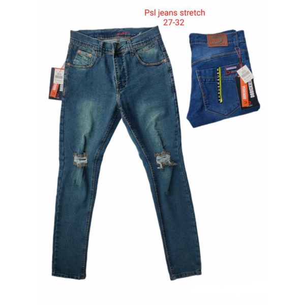 celana jeans sobek lutut pria dodikies jeans street melar