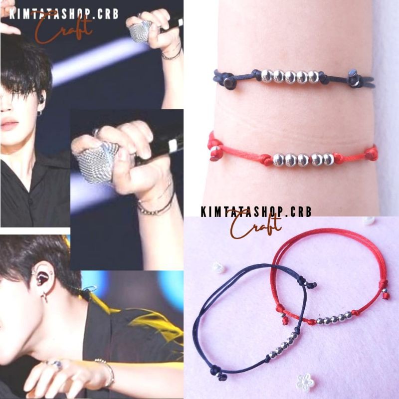 ⭐ ⭐ LOCAL SELLER ⭐⭐GELANG BTS JIMIN SUGA STAINLESS ANTI KARAT