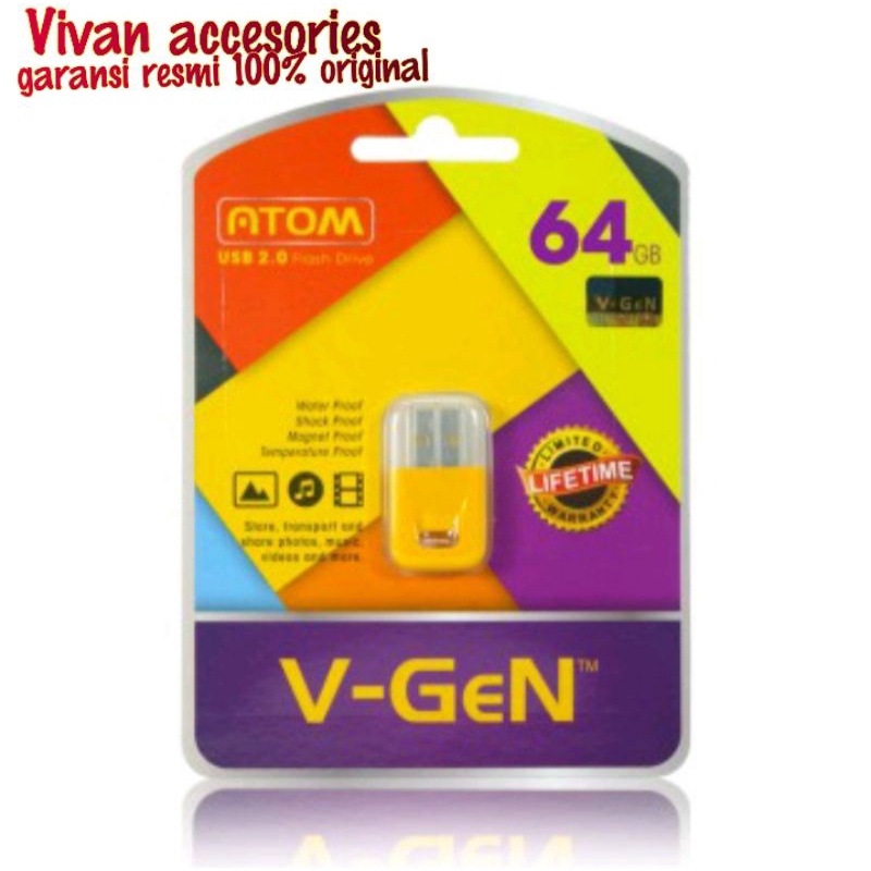 Flashdisk V-GEN Atom 64GB Original