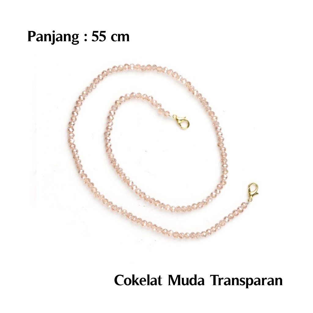 Strap Masker Kalung Masker Tali Masker Kalung Kristal 45&amp;55 cm