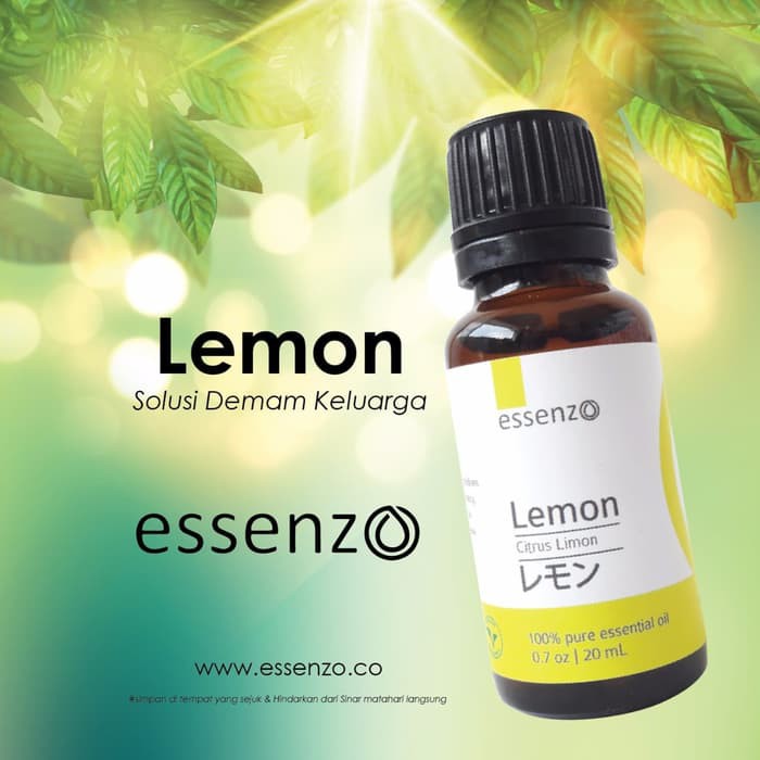 Jual Lemon Essential Oil Essenzo (Menurunkan Demam) | Shopee Indonesia