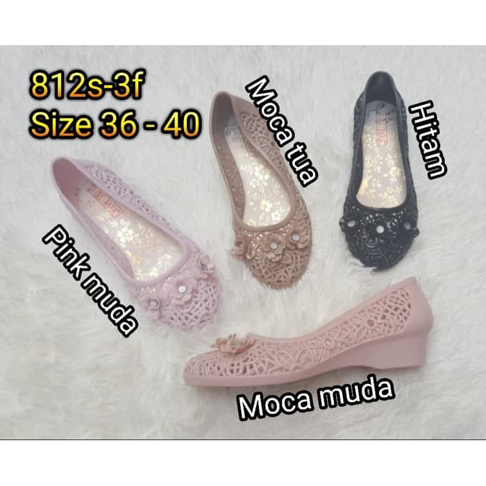 Wedgeswanita Fashion Wedgesmurah Wedges Sandalwedges Import S K75G7  Nf812S-3F Sepatu Wedges Wanita